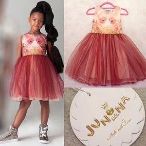 JUNONA Poppy Dress Girls Tulle NWT